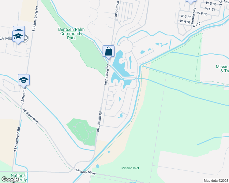 map of restaurants, bars, coffee shops, grocery stores, and more near 1906 Lake View Drive in Mission