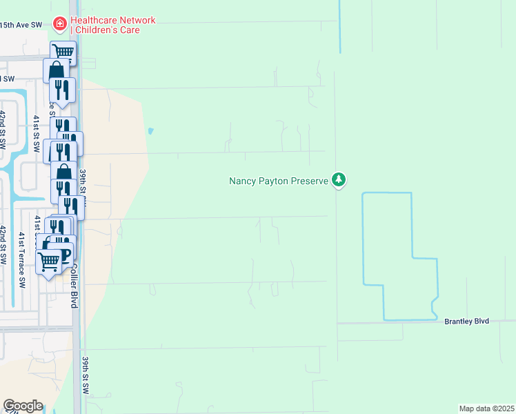 map of restaurants, bars, coffee shops, grocery stores, and more near 3401 21st Avenue Southwest in Naples