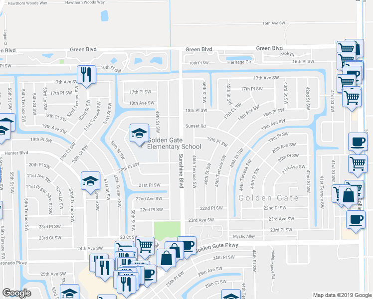 map of restaurants, bars, coffee shops, grocery stores, and more near in Naples
