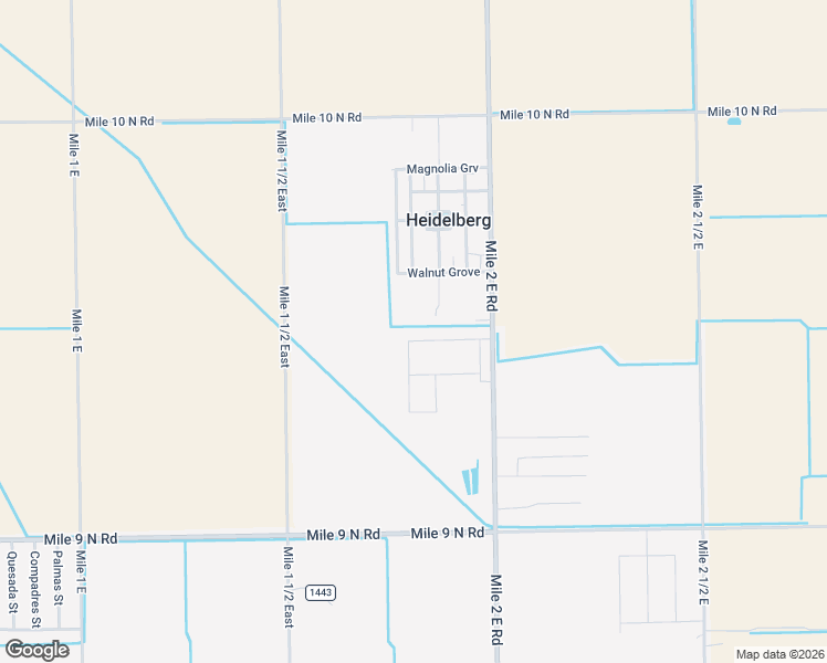 map of restaurants, bars, coffee shops, grocery stores, and more near 2107 Walnut Grove in Mercedes