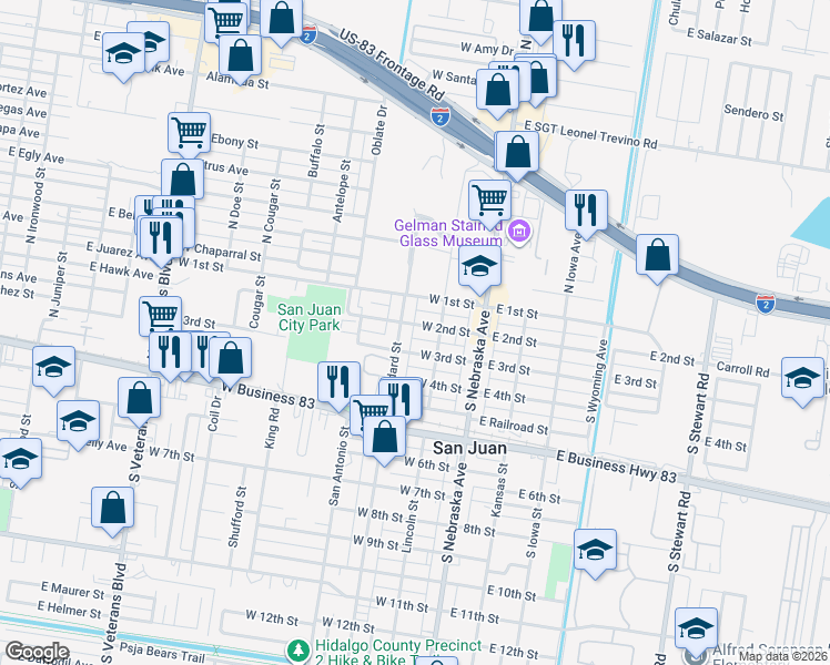 map of restaurants, bars, coffee shops, grocery stores, and more near 202 West 3rd Street in San Juan