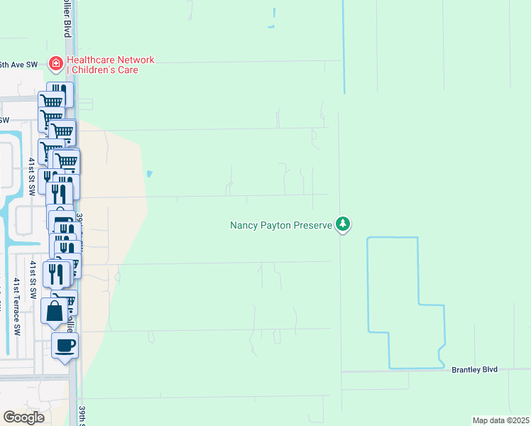 map of restaurants, bars, coffee shops, grocery stores, and more near 3420 19th Avenue Southwest in Naples