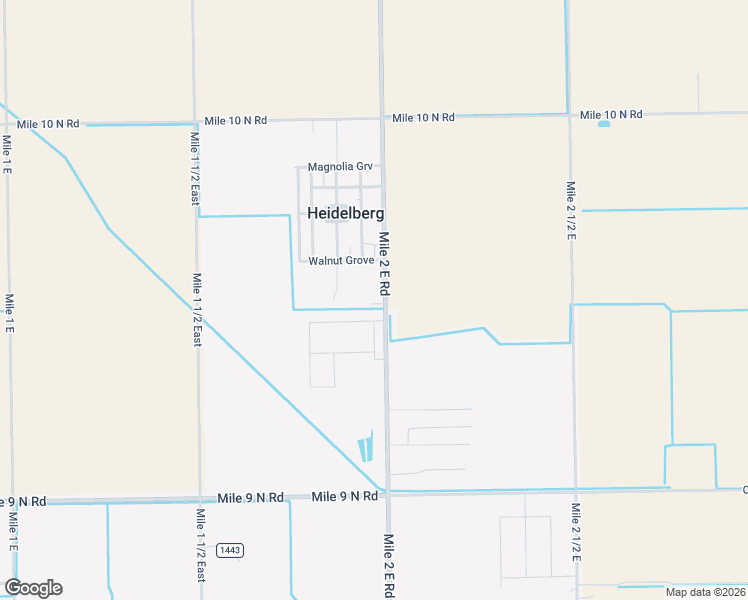 map of restaurants, bars, coffee shops, grocery stores, and more near 11505 Mile 2 East Road in Mercedes