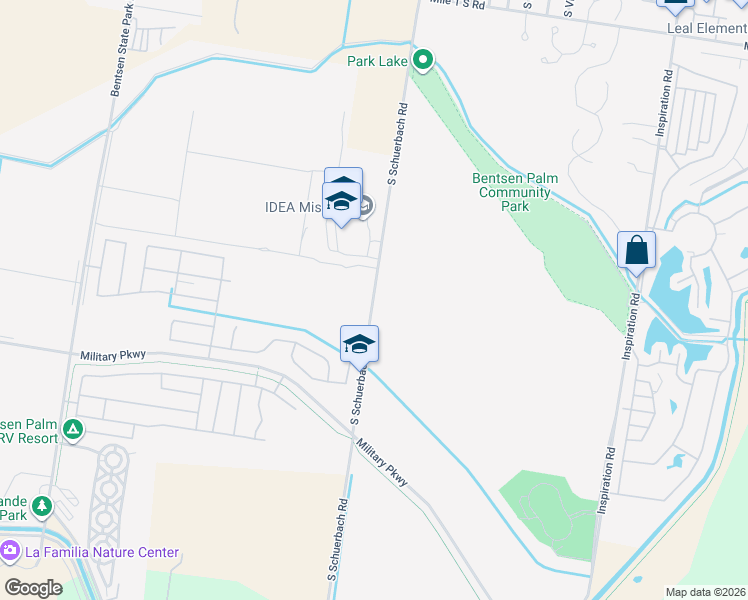 map of restaurants, bars, coffee shops, grocery stores, and more near Shuerbach Rd in Mission