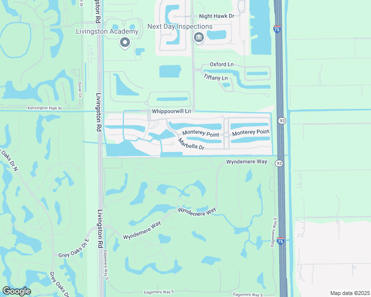 map of restaurants, bars, coffee shops, grocery stores, and more near 6472 Marbella Drive in Naples