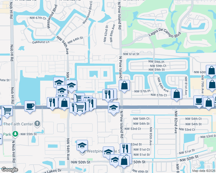 map of restaurants, bars, coffee shops, grocery stores, and more near 8835 South Isles Circle in Tamarac