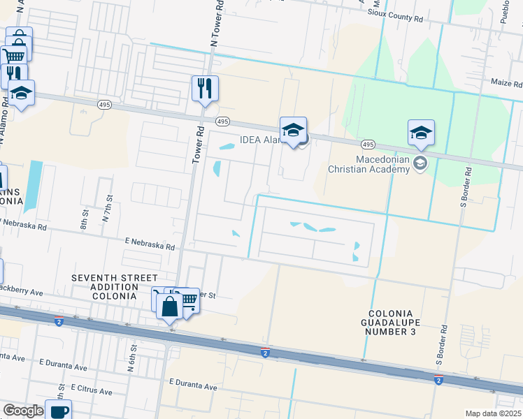 map of restaurants, bars, coffee shops, grocery stores, and more near 347 Diana Drive in Alamo