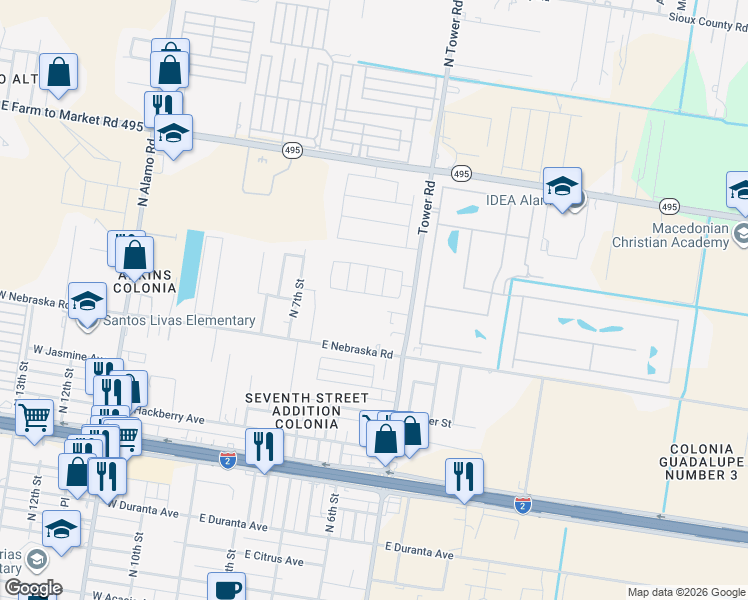 map of restaurants, bars, coffee shops, grocery stores, and more near 583 Greystone Cir in Alamo