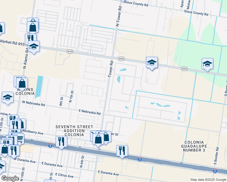 map of restaurants, bars, coffee shops, grocery stores, and more near 842 Santa Anna Drive in Alamo