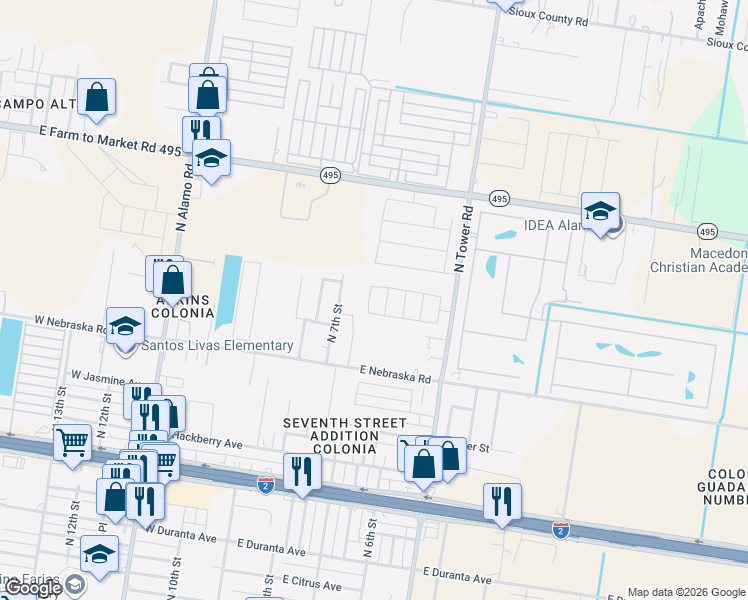 map of restaurants, bars, coffee shops, grocery stores, and more near 554 Greystone Circle in Alamo