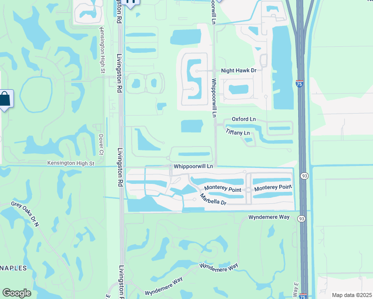map of restaurants, bars, coffee shops, grocery stores, and more near 12863 Carrington Circle in Naples