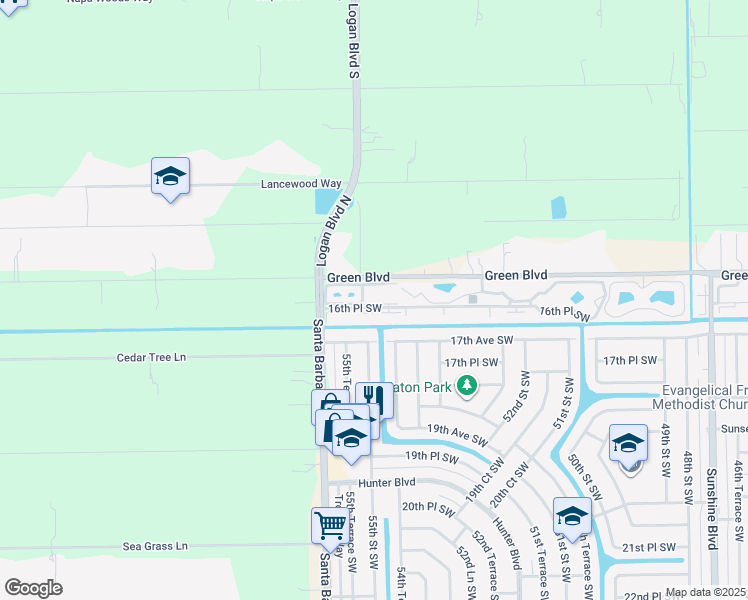 map of restaurants, bars, coffee shops, grocery stores, and more near in Collier County