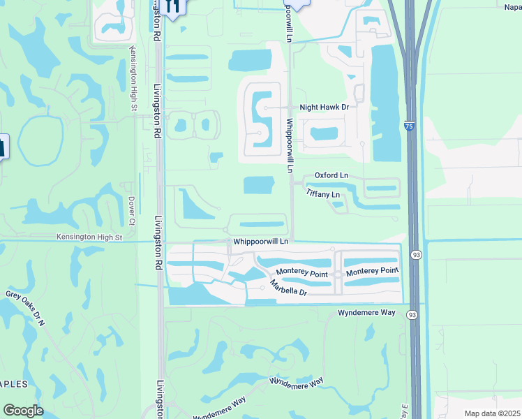 map of restaurants, bars, coffee shops, grocery stores, and more near 12858 Carrington Circle in Naples