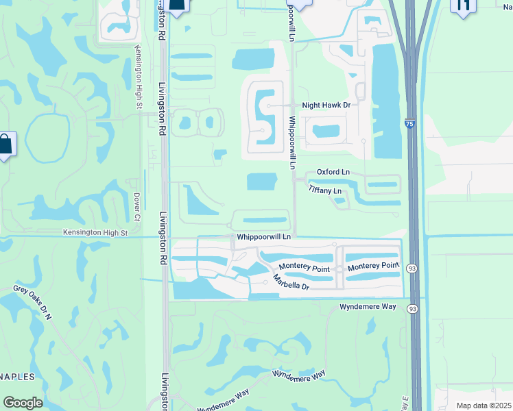 map of restaurants, bars, coffee shops, grocery stores, and more near 12862 Carrington Circle in Naples