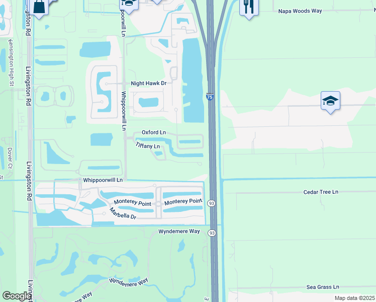 map of restaurants, bars, coffee shops, grocery stores, and more near 972 Hampton Circle in Naples