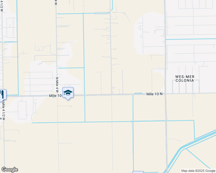 map of restaurants, bars, coffee shops, grocery stores, and more near 4201 North Mile 3 1/2 West in Weslaco