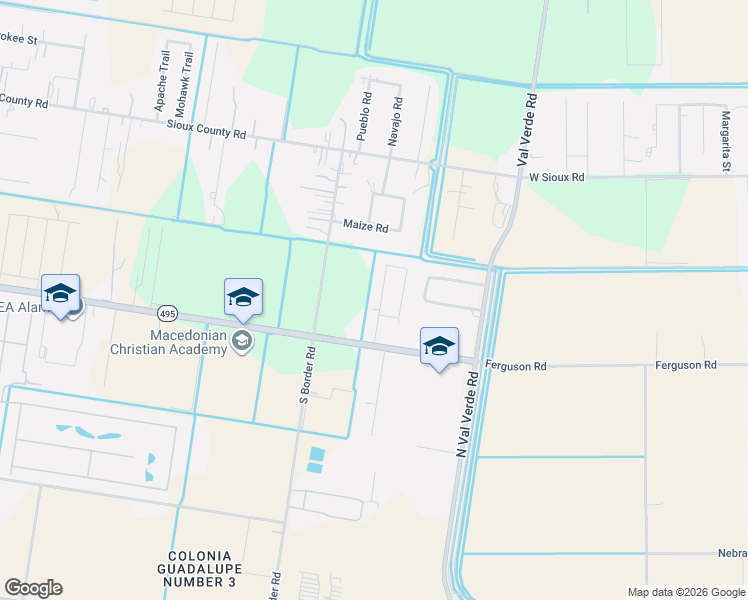 map of restaurants, bars, coffee shops, grocery stores, and more near 1089 Evaristo Gonzalez West in Alamo