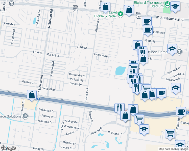 map of restaurants, bars, coffee shops, grocery stores, and more near 126 Carlotta Street in Mission