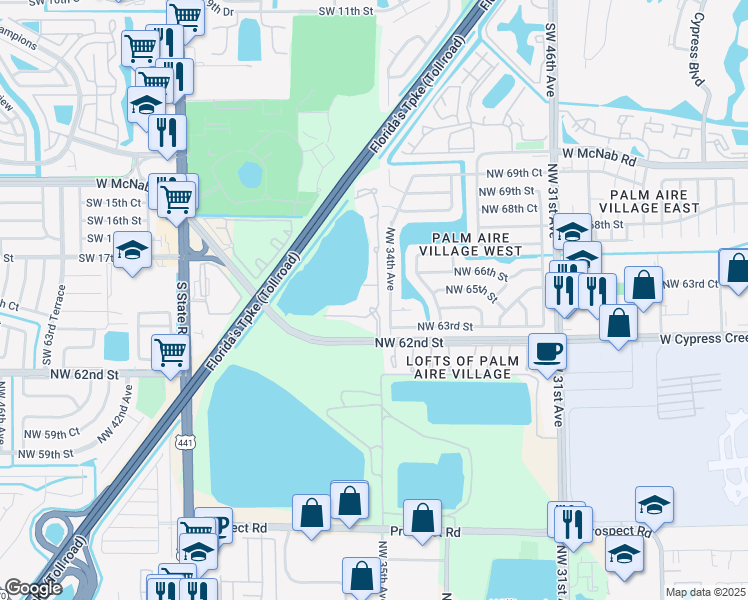 map of restaurants, bars, coffee shops, grocery stores, and more near 1949 Cove Lake Road in North Lauderdale