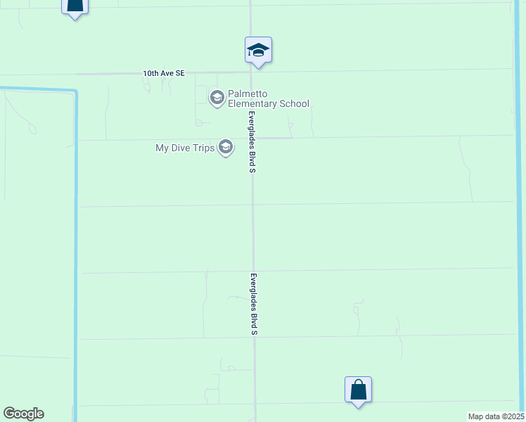 map of restaurants, bars, coffee shops, grocery stores, and more near 1414 Everglades Boulevard South in Naples