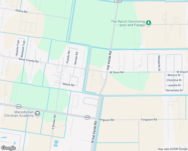 map of restaurants, bars, coffee shops, grocery stores, and more near 4806 White Eagle Road in Donna