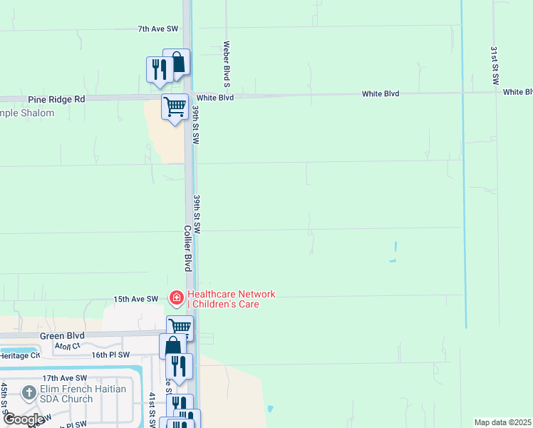map of restaurants, bars, coffee shops, grocery stores, and more near 3791 13th Avenue Southwest in Naples