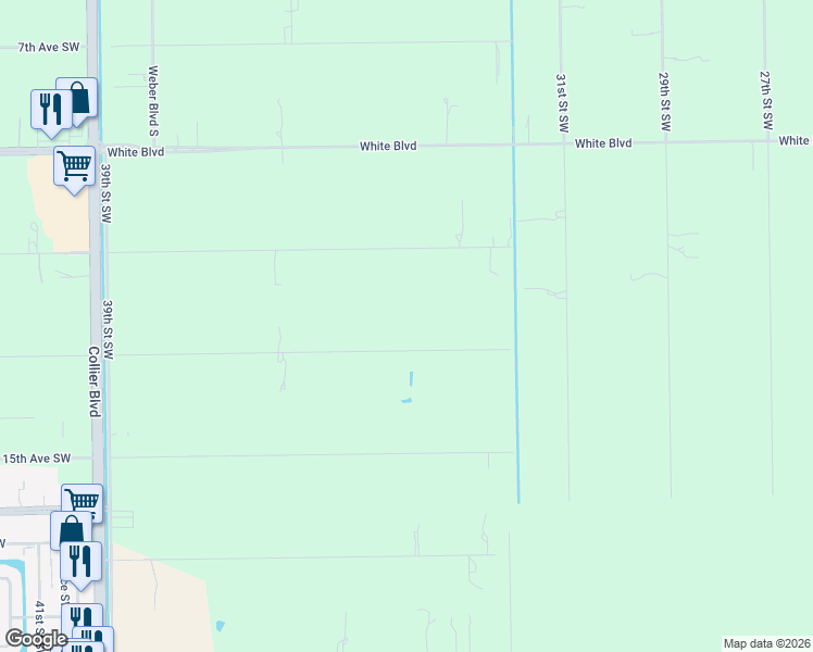 map of restaurants, bars, coffee shops, grocery stores, and more near 3411 13th Avenue Southwest in Naples