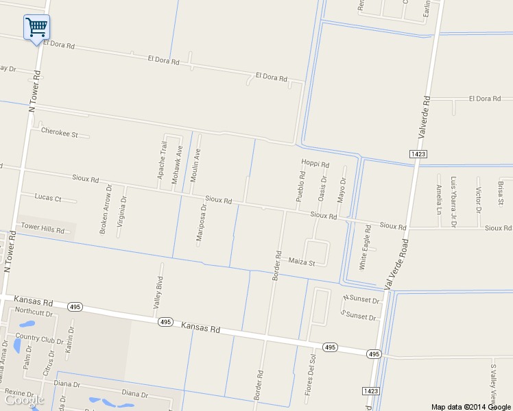 map of restaurants, bars, coffee shops, grocery stores, and more near 121 Sioux Road in Alamo