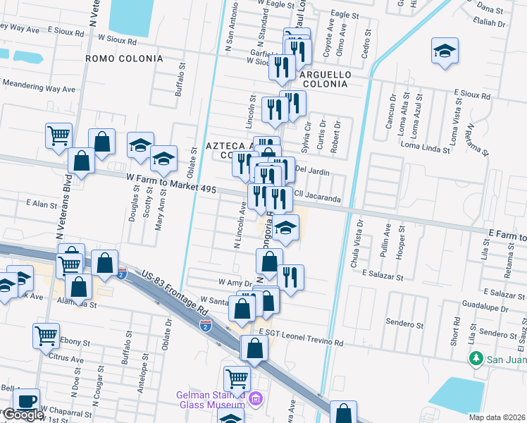 map of restaurants, bars, coffee shops, grocery stores, and more near in San Juan