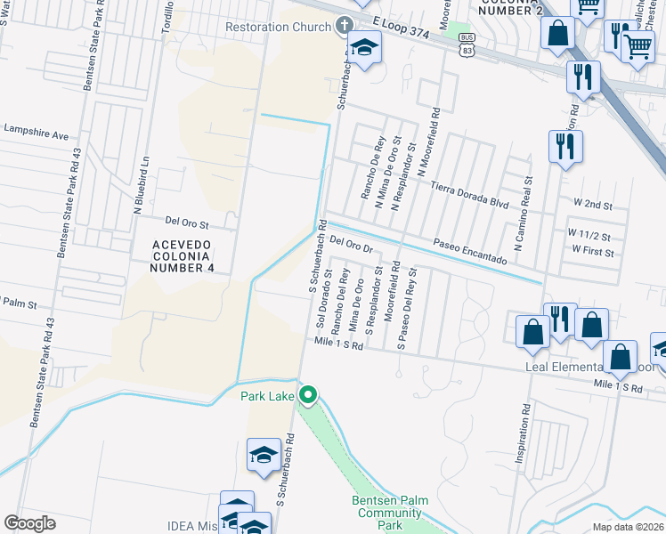 map of restaurants, bars, coffee shops, grocery stores, and more near 306 Sol Dorado Street in Mission