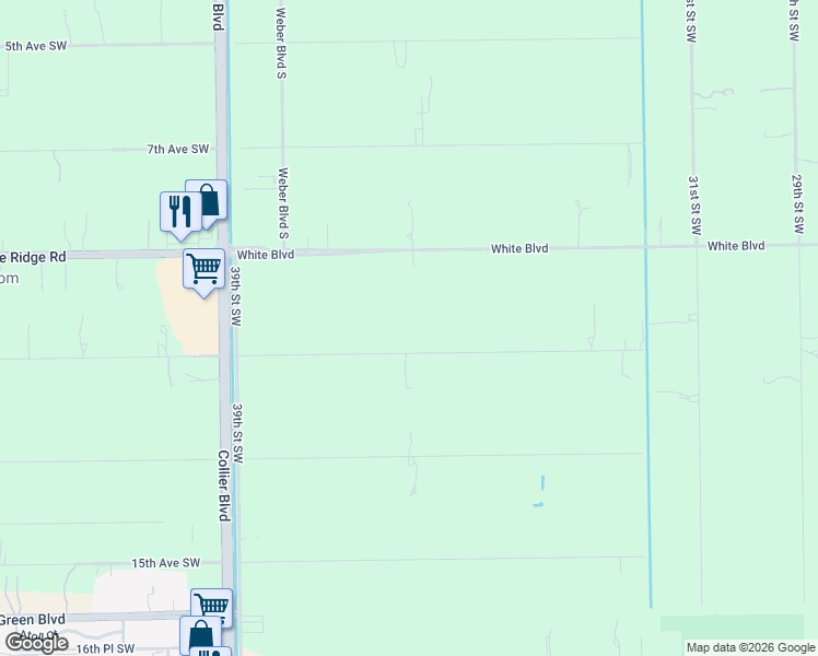 map of restaurants, bars, coffee shops, grocery stores, and more near 3641 11th Avenue Southwest in Naples