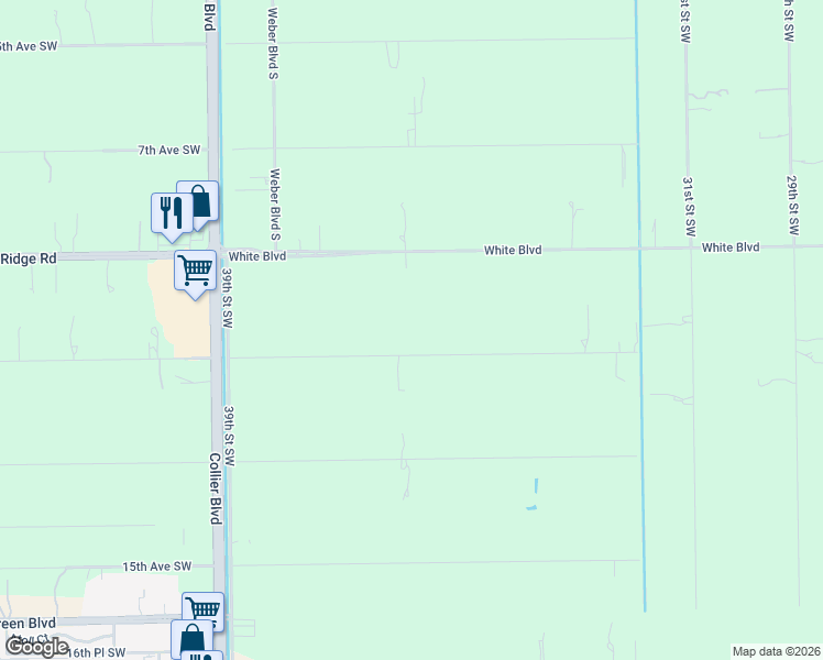 map of restaurants, bars, coffee shops, grocery stores, and more near 3641 11th Avenue Southwest in Naples