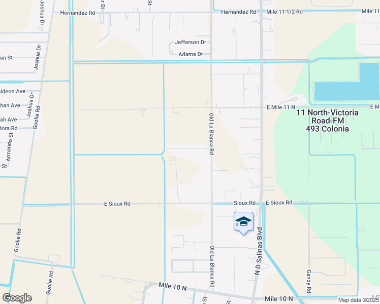 map of restaurants, bars, coffee shops, grocery stores, and more near 1414 Washington Drive in Donna
