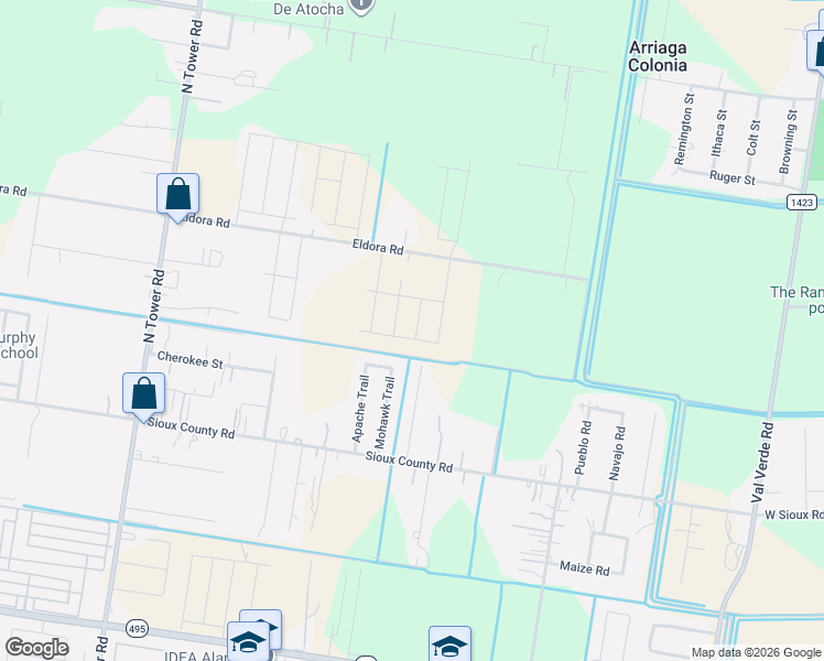 map of restaurants, bars, coffee shops, grocery stores, and more near 1235 Moulin Avenue in Alamo