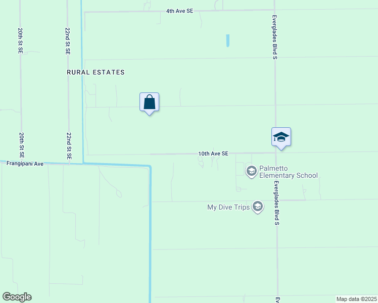 map of restaurants, bars, coffee shops, grocery stores, and more near 2695 10th Avenue Southeast in Naples