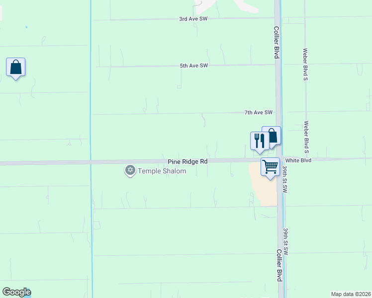 map of restaurants, bars, coffee shops, grocery stores, and more near 4381 Pine Ridge Rd in Naples