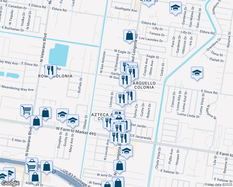 map of restaurants, bars, coffee shops, grocery stores, and more near 113 Alfredo Street in San Juan