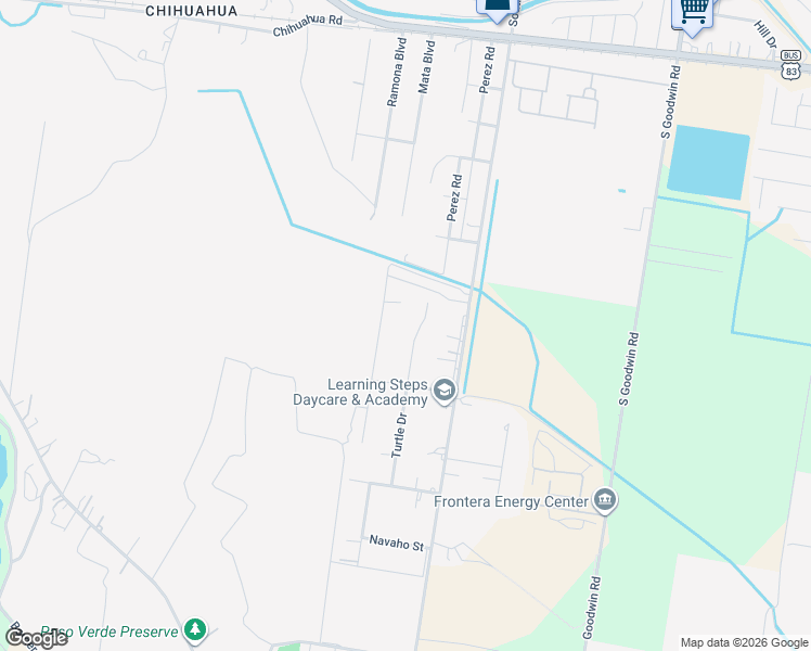 map of restaurants, bars, coffee shops, grocery stores, and more near 2708 Turtle Drive in Palmview