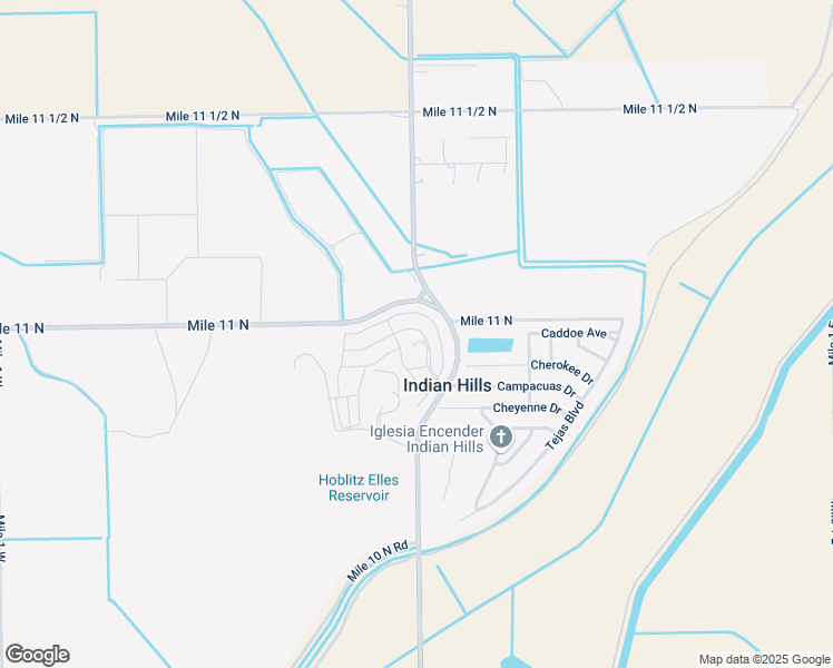 map of restaurants, bars, coffee shops, grocery stores, and more near 12815 Campacuas Drive in Mercedes