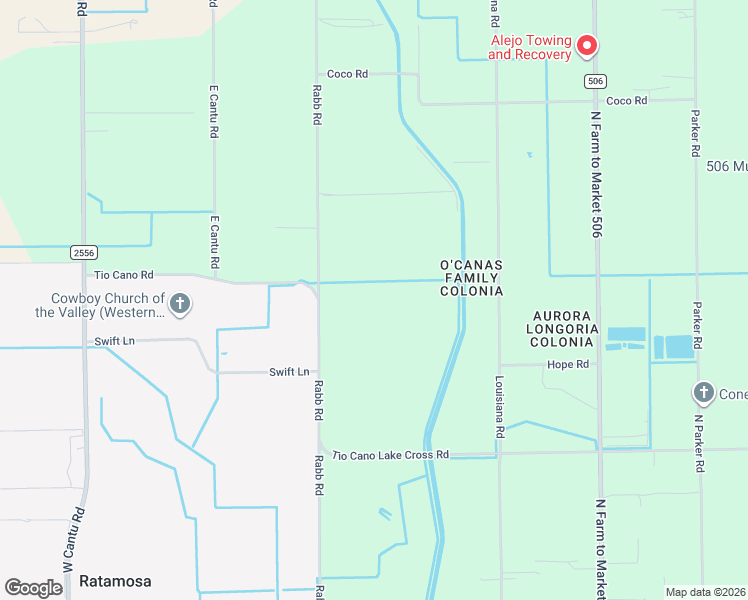 map of restaurants, bars, coffee shops, grocery stores, and more near 23669 Rabb Road in La Feria