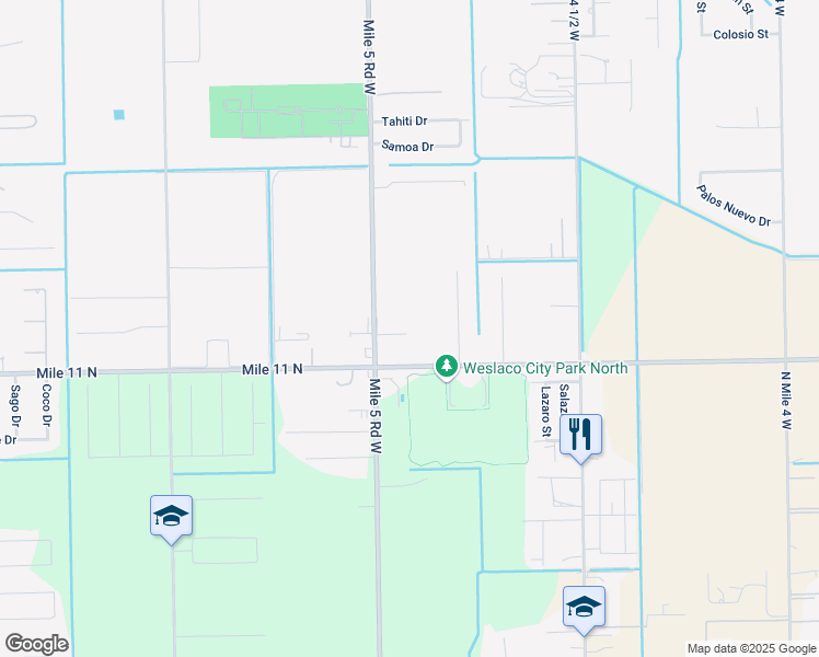 map of restaurants, bars, coffee shops, grocery stores, and more near 5902 Farm to Market 88 in Weslaco