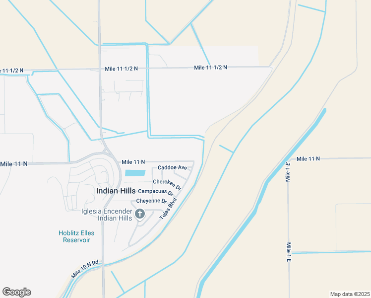 map of restaurants, bars, coffee shops, grocery stores, and more near 3850 Mile 11 North in Mercedes