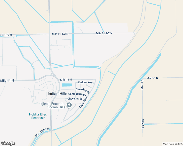 map of restaurants, bars, coffee shops, grocery stores, and more near 3850 Mile 11 North in Mercedes