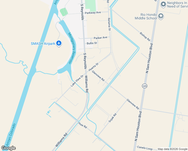 map of restaurants, bars, coffee shops, grocery stores, and more near 27556 Glenview Road in Rio Hondo