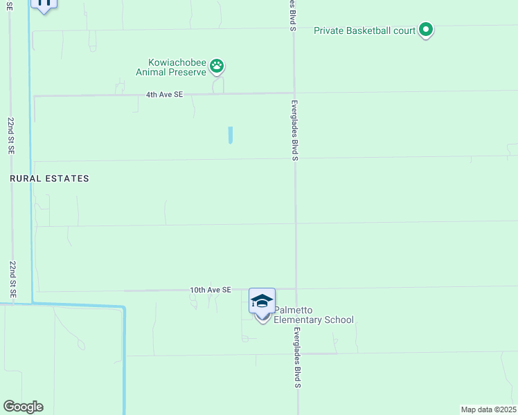 map of restaurants, bars, coffee shops, grocery stores, and more near 741 Everglades Boulevard South in Naples