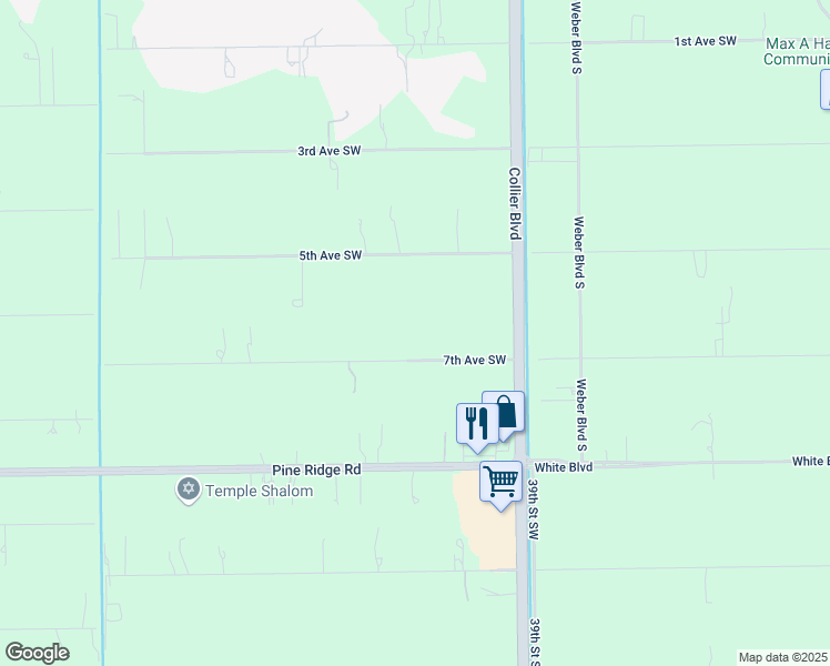 map of restaurants, bars, coffee shops, grocery stores, and more near 4191 7th Avenue Southwest in Naples
