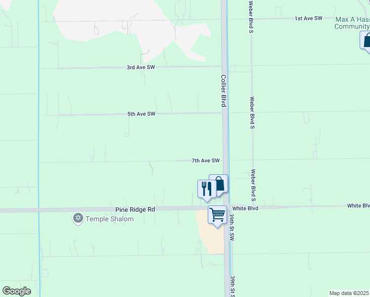 map of restaurants, bars, coffee shops, grocery stores, and more near 4191 7th Avenue Southwest in Naples