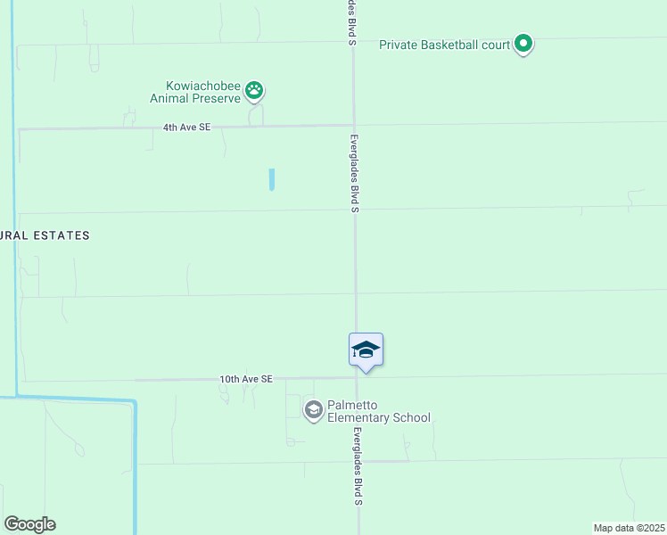 map of restaurants, bars, coffee shops, grocery stores, and more near 741 Everglades Boulevard South in Naples