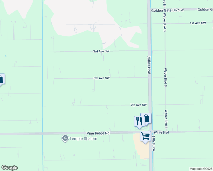 map of restaurants, bars, coffee shops, grocery stores, and more near 4240 5th Avenue Southwest in Naples