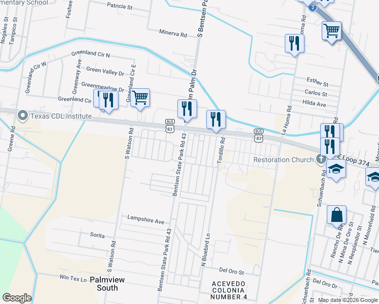 map of restaurants, bars, coffee shops, grocery stores, and more near 1 2nd Street in Mission